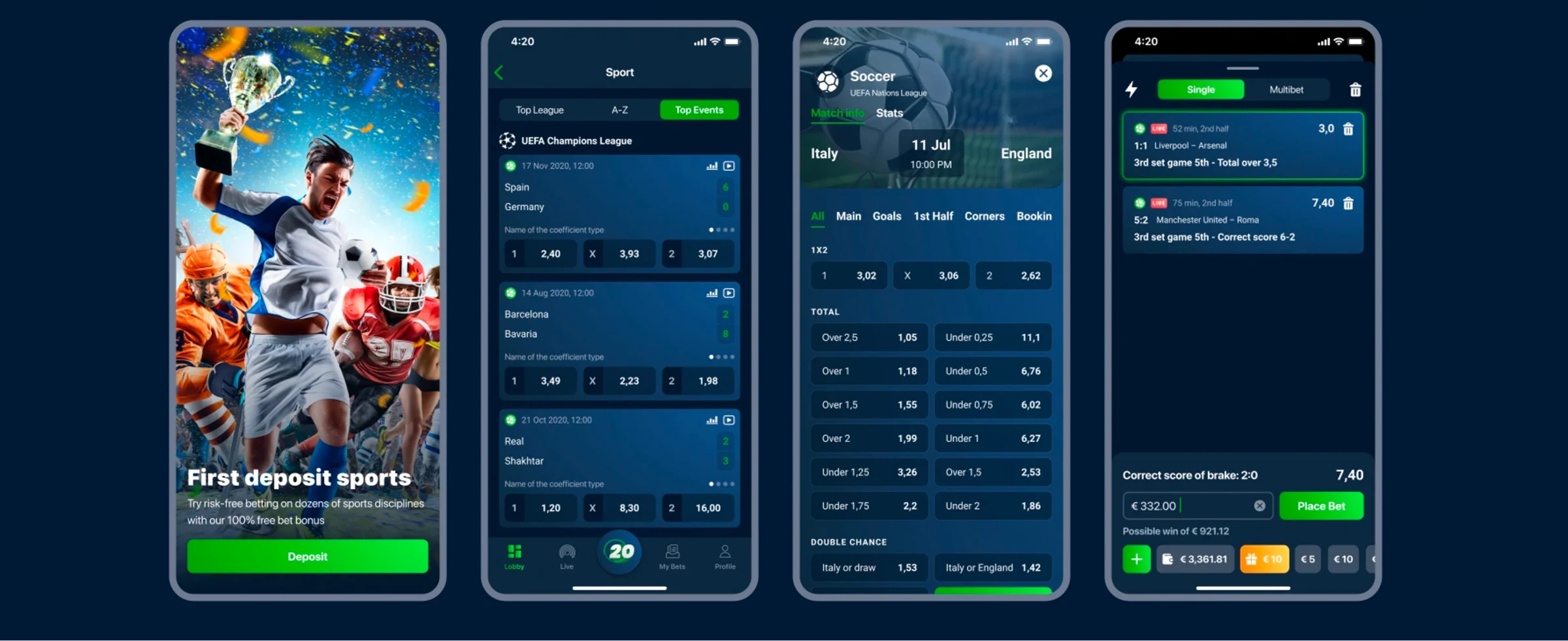 20Bet Mobilna aplikacija